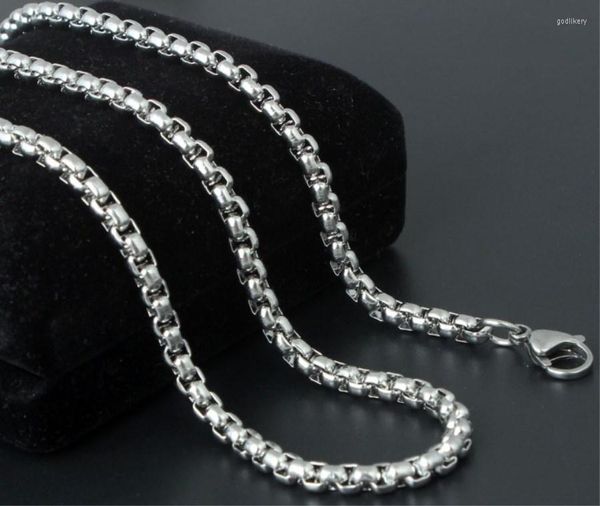 Chaînes en gros 316 bijoux en acier inoxydable Goth 2.5mm 70cm pull collier femmes hommes mode