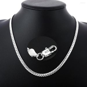 Chaînes En Gros 925 En Argent Sterling 5mm Largeur Conception Collier 20-60CM Chaîne Pour Femme Hommes Mode Bijoux De Mariage Cadeaux