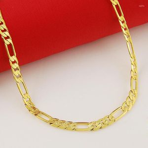 Ketens groothandel vintage 70 cm lange platte kleine vierkante link ketting mannen/vrouwen sieraden accessoires 24k goudomslag ketting JP078