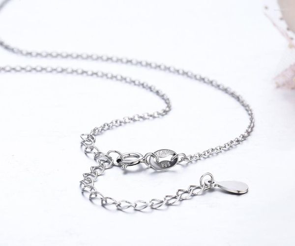 Catene Windshow 925 Sterling Silver Thin Short Cross Chain Collana girocollo Donna Ragazze Bambini 32cm Gioielli Kolye Collares Collier Bijoux