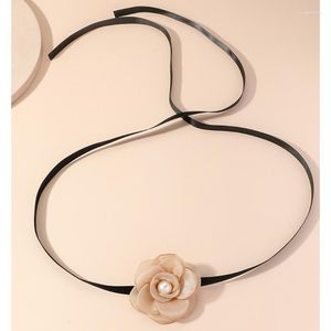 Chaînes Femmes Mode Préal Fil Fleur Collier Bijoux Classique Romantique Collier Ras Du Cou Exquis Collier Banquet