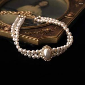 Chaînes de bijoux pour femmes, collier de perles multicouches, paquet de bijoux