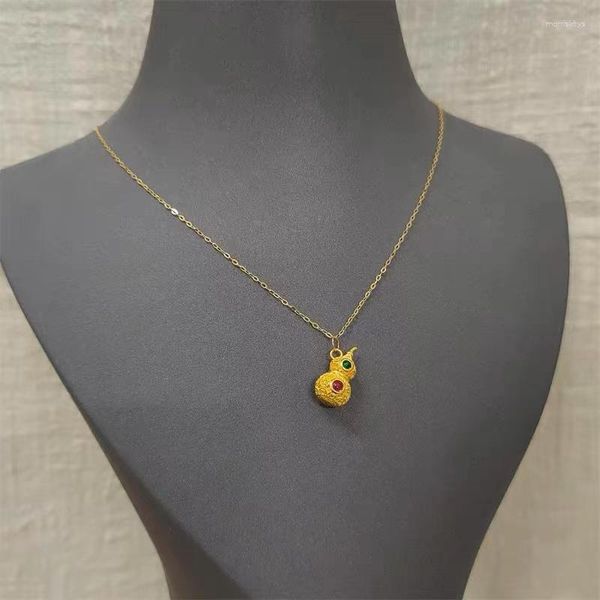 Chaînes Femme VIETNAM PLACER GOLD COUTURE GOURD PLAQUÉ OR PIÈCES DE MODE COLLIER