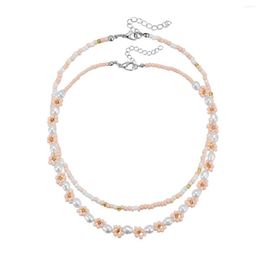 Chaines Collier perlé pour femmes Colorf couloir de perle de perle de Bohemian Boelry Bijoux Drop Livraison Colliers Pendants DH7XV