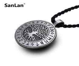 Cadenas Yggdrasil Runa Viking Árbol de la vida Collar colgante Mundo celta Mitología nórdica Collares nórdicos Charm Jewelry13020224