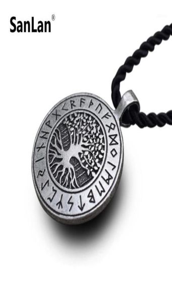 Chaînes yggdrasil rune viking arbre de vie collier pendent celtique monde nordique mythologie colliers nordiques