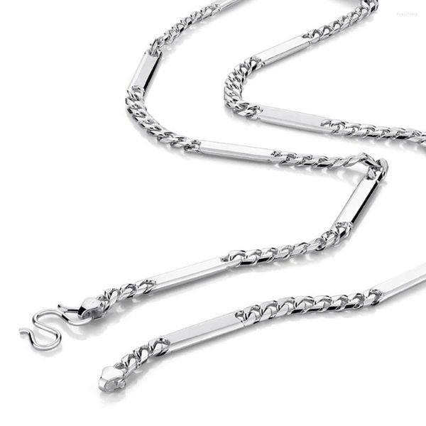 Chaînes ZiqiudieS925 Sterling Silver Men's Riding Crop Collier Bijoux Fine Clavicule Chaîne Pour Envoyer Mari Amant