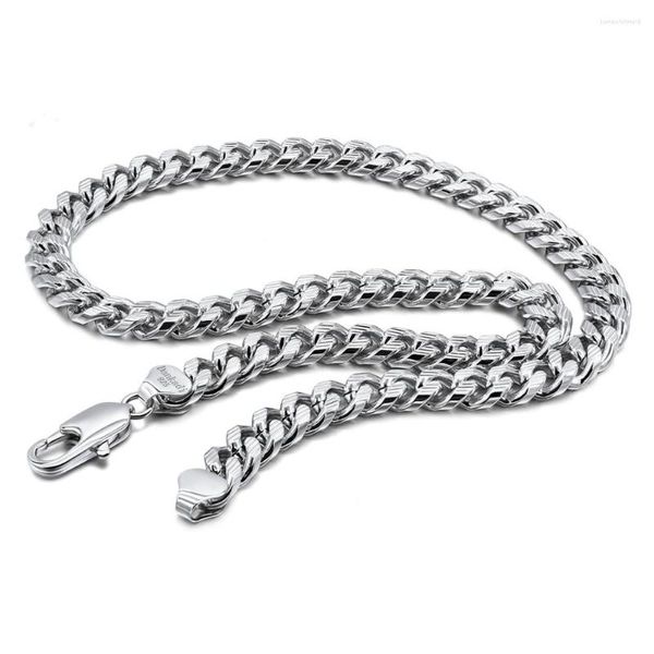 Chaînes ZiqiudieS925 argent Sterling platiné hommes cravache collier épais bijoux classiques amoureux d'anniversaire