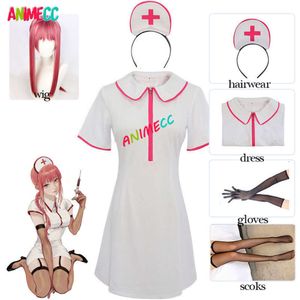 Chainsaw Man Makima Anime Sexy Power Nurse Dress Uniform Cosplay Kostuum Vrouwen Carnaval Halloween Party Outfit cosplay