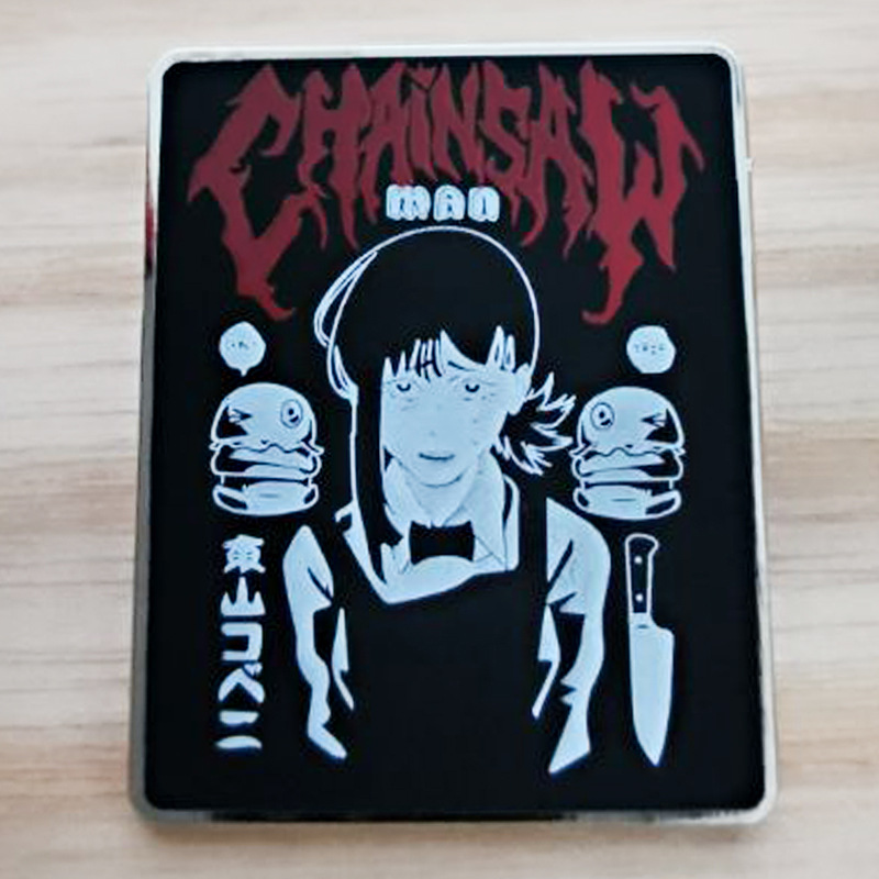 Chansaw Man Pin Dark Fantasy Cute Anime Filmes Games Hard Pins Colecionar Broche de Backpack de Backpack de metal
