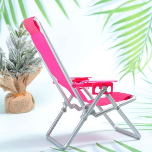 Chaise plage de plage miniature meuble de poupée maison maison pliante pliage accessoires salon extérieur