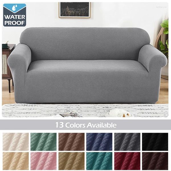 Couvre-chaise 1/1/3/4 Seeats Sofa imperméable Cover Elastic Jacquard L SOIGNAGE DE LA SALLE DE SAL