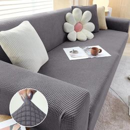 Cubiertas de la silla 1/2/3/4 Cubierta de sofá elástica para sala de estar Polar Fleece Couch L Conseguido en forma de muebles de muebles de muebles de muebles