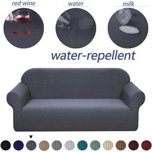 Housses de chaise 1/2/3/4 siège élastique couleur unie housse de canapé canapé extensible en forme de L housse en tissu Jacquard pour salon