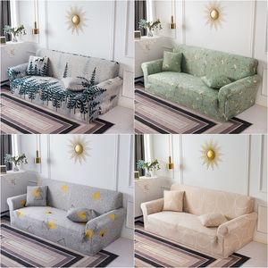 Housses de chaise 1 2 3 4 places, motif Floral, élastique, pour salon, coin sectionnel, en forme de L, protection de canapé, 220906