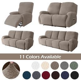 Fundas para sillas 1 2 3 4 plazas Jacquard sofá reclinable elástico Relax antideslizante sillón reclinable Lazy Boy para sala de estar 230209