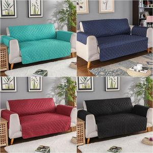 Fundas para sillas 1/2/3 funda de sofá de asiento antideslizante alfombrilla para perro mascota sillón de Color sólido fundas de sofá lavables Protector de muebles