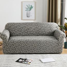 Stoelhoezen 1/2/3 stoelen Sofa Cover Living Room Four Seasons Universal high-end reliëf Jacquard Elastic