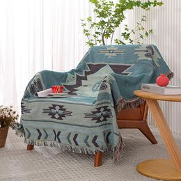 Housses de chaise 1/2 sièges coton canapé inclinable couverture chaud tricoté couette Plaid lit maison salon couvrant couvertures plage