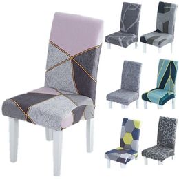 Couvre-chaise 1-4pcs Restaurant Cover Elastic El Dining Dining Integrated Protective Computer Home Seat For Kitchen