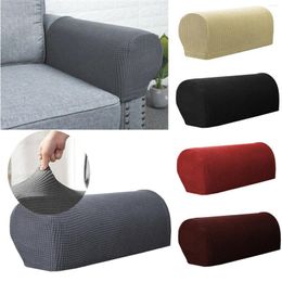 Stoelhoezen 1 paar Verwijderbare fauteuil Sofa armleuning Cover Stretch Couch Arm Beschermers Solid Slipcover voor woonkamer Decor