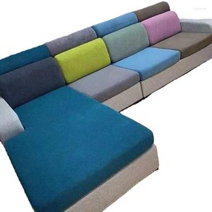 Couvre-chaise 1 pc couleur solide épaissison canapé élastique couvercle de salon protecteur protecteur enfants couch couch couch coussin lavable amovible