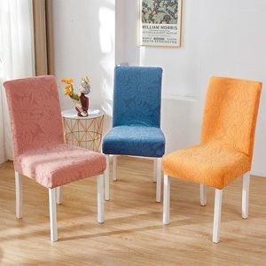 Chaise Couvre 1 PC Universal Polyester Taille Couverture Élastique imperméable pour salle à manger Décor à la maison Restaurant Living