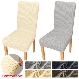 Stoelhoezen 1 stuk deksel Jacquard Elastische stoel eetkamer stretch Universal meubels bescherming voor thuisbasis