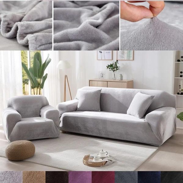 Fundas para sillas 1 pieza de tela de terciopelo grueso sofá funda elástica sofá elástico sillón moderno chaise lounge cubierta para el hogar sala de estar