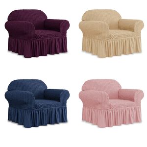 Housses de chaise 1 siège housse de fauteuil de style européen avec jupe housse de canapé extensible pour salon élastique canapé housse de canapé 230627