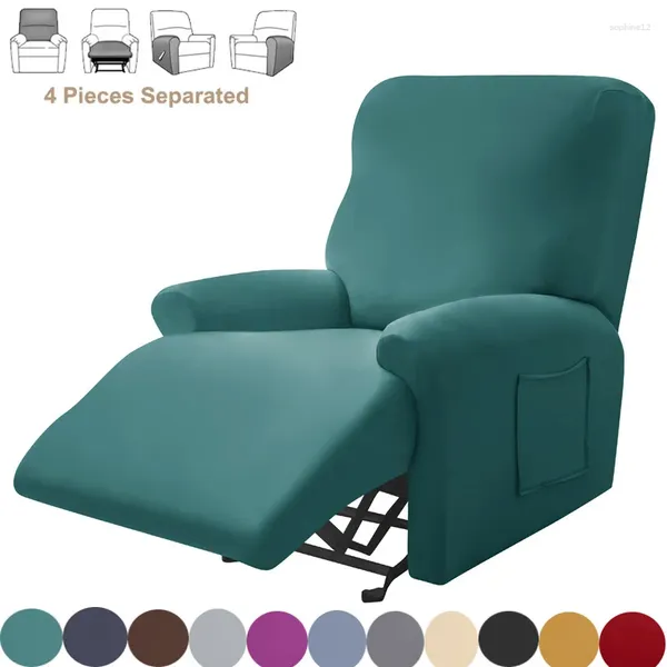 Couvre-chaise 1 canapé inclinable fendu couloir de la partage de repliage de feux de repliage détente Soup-couvercle simple Lounge Home Pet Anti-Scratch