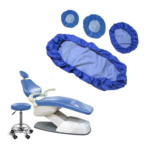 Fundas para sillas 1 Juego de funda para silla dental, asiento de cuero PU, protector protector impermeable elástico, equipo de dentista, laboratorio de odontología 231117