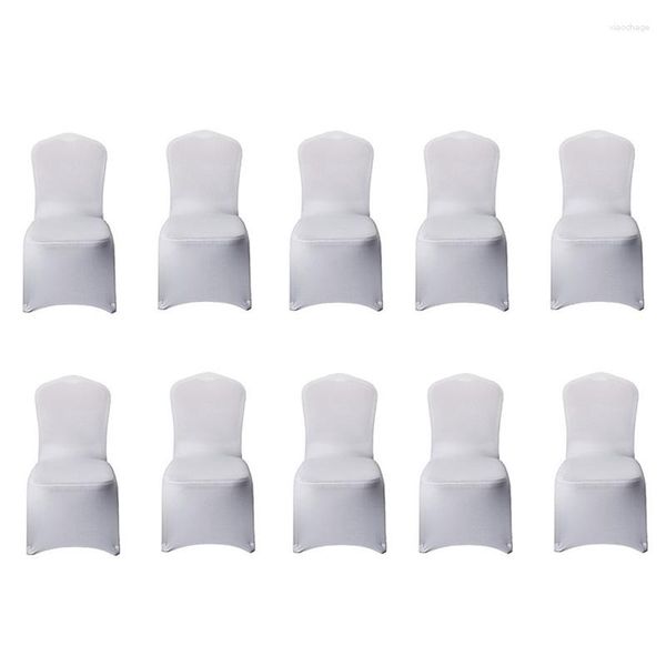 Cubiertas de la silla 10 PC cubren fundas por trineo Decoración de comidas blancas para fiesta de bodas