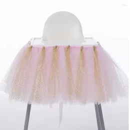 Couvre-chaise 100 cm x 35 cm jupes de table tulle tutu