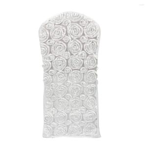 Stoelbedekkingen 100 stks Spandex Wedding Rosette Lycra stretch el evenement banket slipcovers met satijnen rozenbloemen