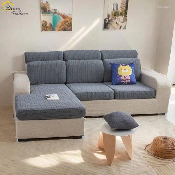 Cubiertas de silla 150-190 cm Sofá impermeable Cubierta de sofá Jacquard Asiento elástico para sala de estar Sala de estar L Forma de combinación Chaise