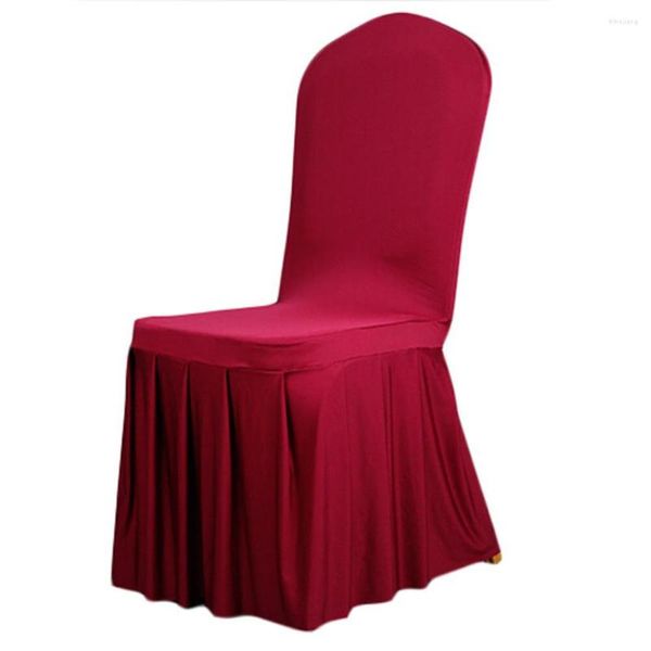 Housses de chaise 1pc couverture Spandex Stretch salle à manger revêtements de mariage banquet plaine chaises siège protecteur Restaurant El décor à la maison