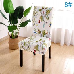 Housses de chaise 1 pc meubles luminaire Floral housses étui Textile de maison Stretch Spandex pour salle à manger cuisine El mariage Banquet