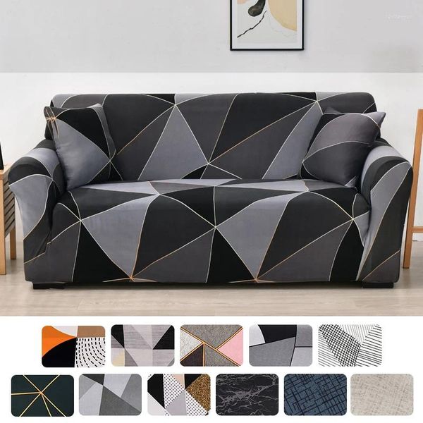 Cubiertas de silla 1 PC Geometría Sofá para sala de estar Cubierta elástica Couch Slipbovers Slipbovers Protector