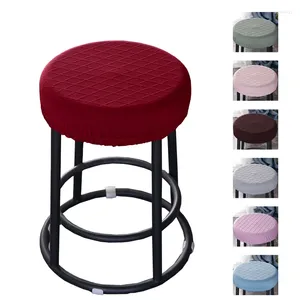 Housses de chaise 1pc Jacquard Couverture ronde Slipcover pour salle à manger Siège Banquet de mariage Protecteur de bureau