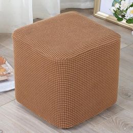 Housses de chaise 1PC protecteur nordique élastique rectangle repos tabouret couverture doux canapé pied stockage extensible décoration de la maison repose-pieds