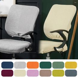 Stoelbedekkingen 1 pc apart achteromklep fauteuile Computer Game Seat Solid Anti-Dust Elastic Slipcover