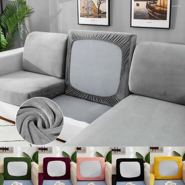 Couvre-chaises 1PC Sofa Seat Cover Soft Wrinkle Stretch Stretch Washable Amovable Hlebcovers 1/2/3/4 Polyester Spandex Home Textiles