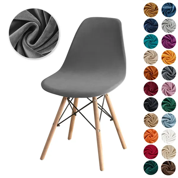 Couvre-chaise 1PC Velvet Shell Cover Silding Sild Sild Washable Bar Bar Bar Tool Aublerable Meubles Protecteur Solid