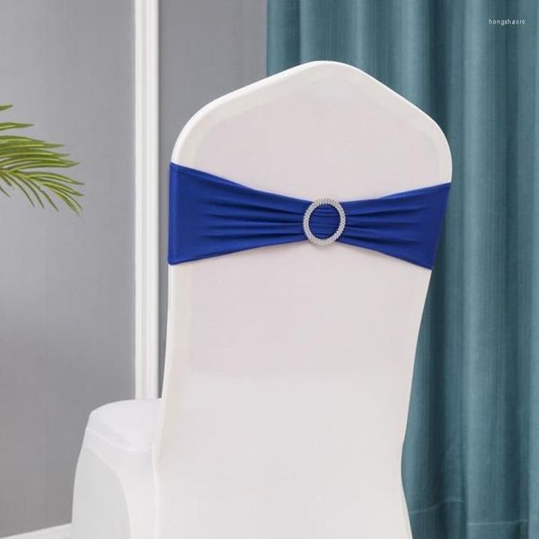 Chaise couvre 1pcs fête de mariage dîner banquet ceinture 24 couleurs spandex stretch lycra bande pour la décoration