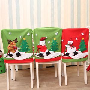 Stoelhoezen 1 stks Verwijderbare hoes voor bruiloftsfeestdecoratie Kerstmis Diningsstoel Slipcover Restaurant Home Decor