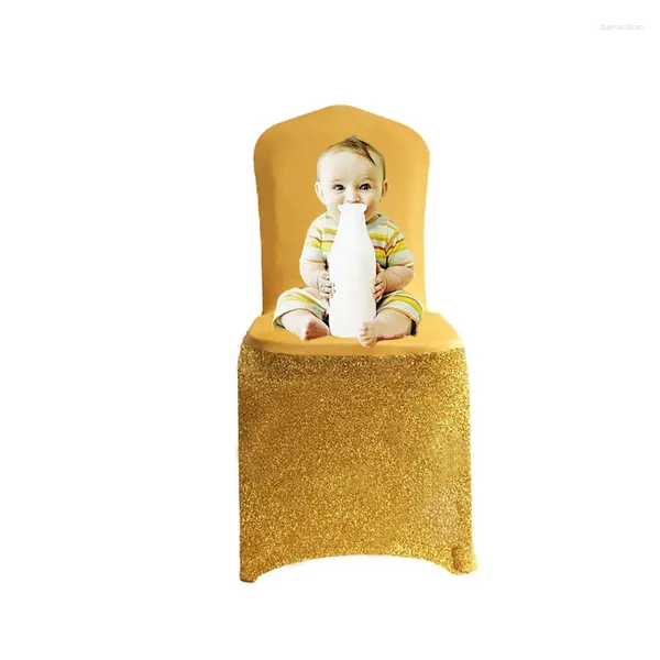 Couvre-chaise 1pcs Couverture de mariage décor de baby shower décor spandex stretch couvercle pour banquet el gastronomie universelle