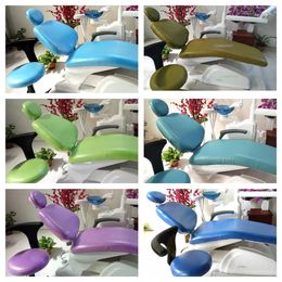 Fundas para sillas 1 Juego de fundas protectoras para silla de dentista de cuero PU, Unidad elástica impermeable * 4 colores 231117