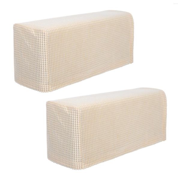 Housses de chaise 2 pièces housse d'accoudoir canapé causeuse canapé protecteurs Beige causeuse canapés canapés