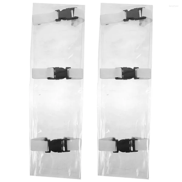 Cubiertas de silla 2 PCS Cubierta protectora dental Protector reclinable Suministro reclinable Accesorio Cojines Chaqueta transparente Pie